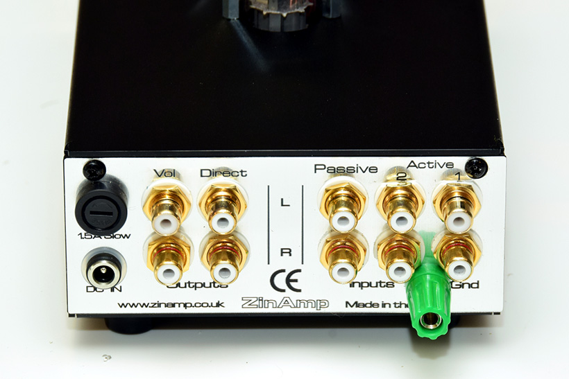 Zinamp valve phono stage MM/MC in- and outputs