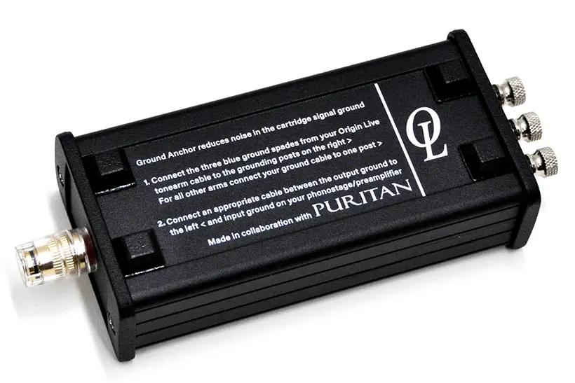Origin Live Ground Anchor vinyl noise killer 3 Origin Live Ground Anchor turntable grounding device review https://the-ear.net